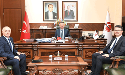 Yeni görevlerine atanan müdürlerden Vali Aksoy’a ziyaret