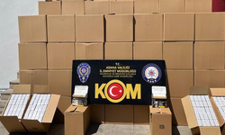 Adana’da 7 milyon 910 bin adet kaçak makaron ele geçirildi