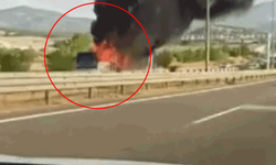 Ankara'da seyir halindeki yolcu otobüsü alev topuna döndü