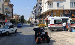 Antalya'da otomobilin çarptığı ATV sürücüsü yaralandı