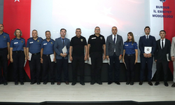 Burdur'da 120 emniyet personeline başarı belgesi verildi