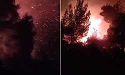 Çanakkale'de ekiplerin gece boyunca yangın mücadelesi sürüyor