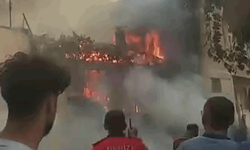 Denizli'de tek katlı evde yangın çıktı