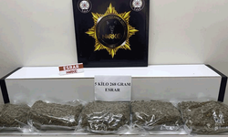 Edirne'de polis ekipleri 5 kg yasaklı madde ele geçirdi