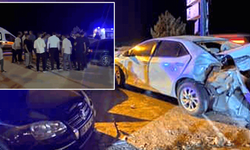 Kahramanmaraş'ta kontrolden çıkan bir otomobil 3 araca çarptı