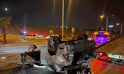 Kahramanmaraş'ta otomobil takla attı