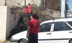 Kocaeli Körfez'de elektrik direğinde kısa devre meydana geldi