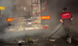 Osmaniye’de seyir halindeki tanker yandı