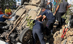 Siirt'te takla atan araçta 2 kişi yaralandı