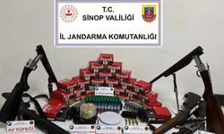Sinop’ta madde ve silah operasyonu