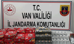 Van'da jandarma ekipleri gümrük kaçağı malzemeler ele geçirdi