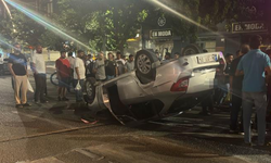 Batman'da otomobil takla attı: 2 yaralı