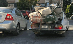 Eskişehir trafiğinde tehlikeli yolculuk