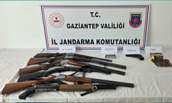 Gaziantep'te 20 adet kaçak silah ele geçirildi