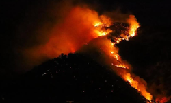 Hakkari'de korkutan yangın