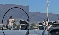 Hatay'da trafikte yaşanan kürekli kavga