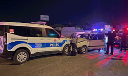 Kayseri'de dur ihtarına uymayan sürücü polis otomobiline çarptı