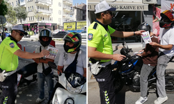 Kırşehir’de motokuryelere bilgilendirme faaliyeti