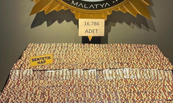 Malatya'da 16 bin 786 sentetik ecza hap ele geçirildi
