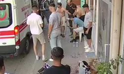 Manisa'da motosiklet iş yerine girdi, kask hayat kurtardı