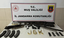 Muş'ta çok sayıda silah ve mühimmat ele geçirildi