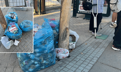 Odunpazarı duraklarındaki çöpler tepki çekti