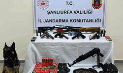 Şanlıurfa'da jandarma birçok ruhsatsız ele geçirdi