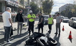 Tekirdağ'da motosiklet otomobile çarptı: 2 yaralı