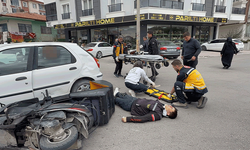 Aksaray'da motosiklet ile otomobil çarpıştı: 1 yaralı