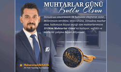 Başkan Kaya’dan 19 Ekim Muhtarlar Günü mesajı