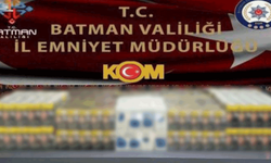 Batman'da minibüste çok sayıda kaçak ürün ele geçirildi