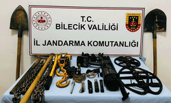 Bilecik'te izinsiz kazı yapan 5 şüpheliye jandarmadan suçüstü