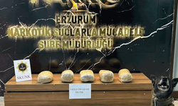 Erzurum'da polis ekipleri yasaklı madde ele geçirdi