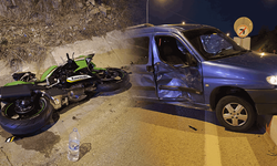 Eskişehir yolunda trafik kazası: Motosiklet sürücüsü yaralandı