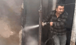 Giresun'da cami ile eve yıldırım isabet etti