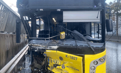 İstanbul'da alkollü İETT şoförü bariyerlere saplandı: 2 yaralı