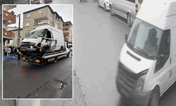 İstanbul’da freni boşalan minibüs dükkana girdi
