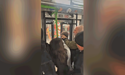İstanbul'da özel halk otobüsünde kavga çıktı