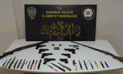 Karaman'da asayiş uygulaması: 11 şahıs tutuklandı
