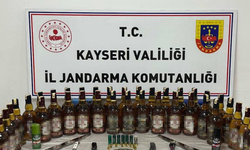 Kayseri'de 50 şişe sahte alkol ele geçirildi: 2 gözaltı
