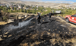Malatya'da korkutan ot yangını