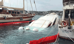 Muğla'da 40 milyonluk lüks yat denize gömüldü