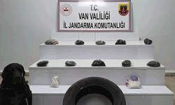 Van'da araç lastiğinde yasaklı madde bulundu