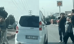 Adana'da sürücler arasındaki kavga kameralara yansıdı