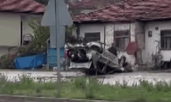 Amasya'da otomobil takla attı