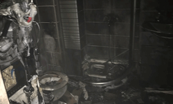 Balıkesir'de yangında evde uyuyan kadın ve 3 kedi kurtarıldı