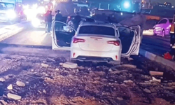 Batman'da yapımı devam eden yolda trafik kazaları