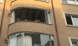 Bilecik'te bir evin balkonunda yangın çıktı