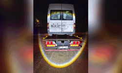 Bilecik'te trafik kontrolünde yakalanan minibüs otoparka çekildi
