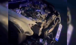 Diyarbakır'da lüks araç alevlere teslim oldu